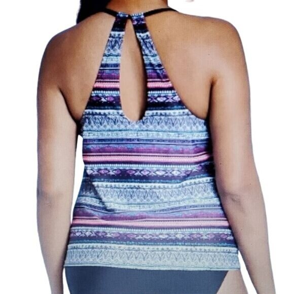 Kona Sol Swim Top Bathing Suit Tankini Racerback WOMAN'S WOMEN'S Size Small - Picture 2 of 12